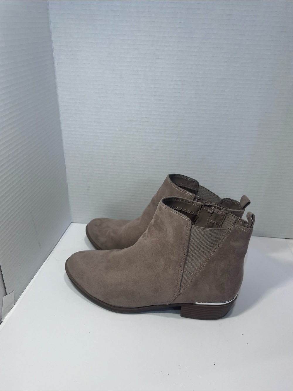 torrid Taupe Suede Chelsea Ankle Boots - Picture 3 of 6
